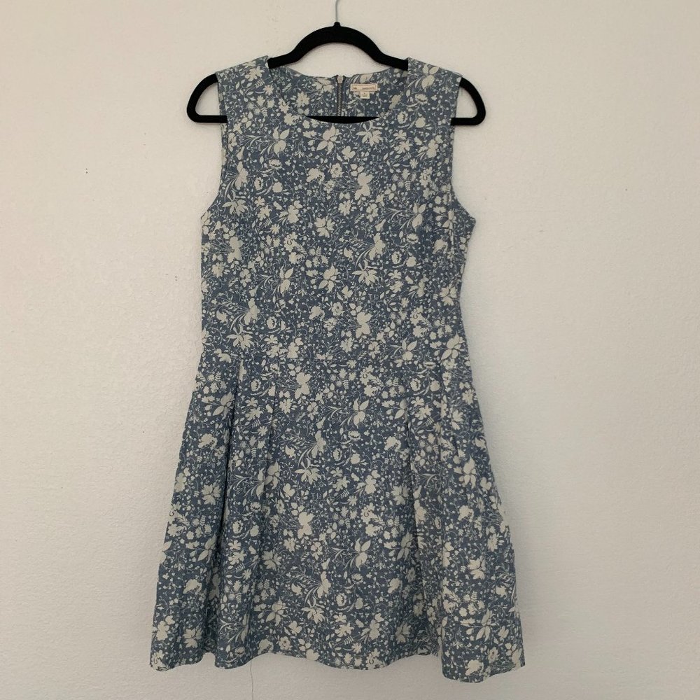 NWT Gap floral blue dress size 6